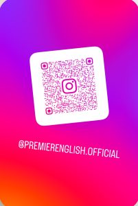 インスタグラム　premierenglish.official　で検索ください。